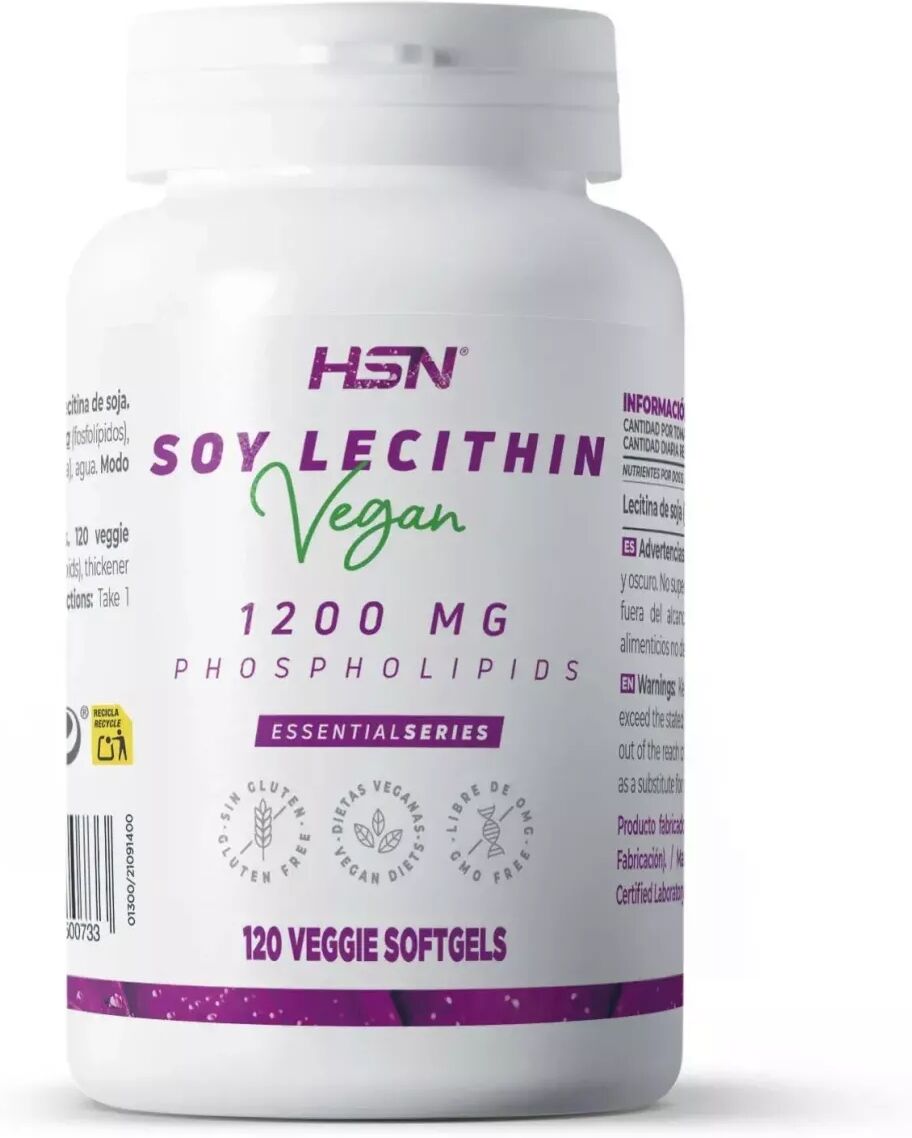 HSN Lecitina de soja 1200mg - 120 perlas vegetales