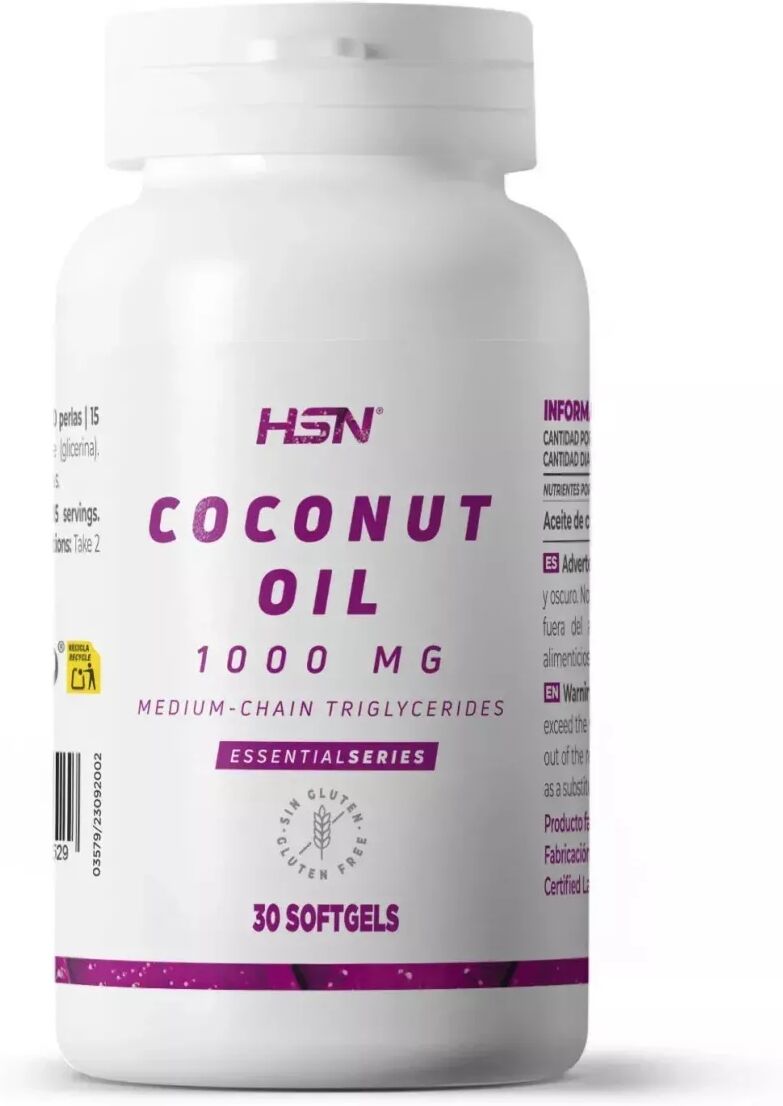 HSN Aceite de coco 1000mg - 30 perlas