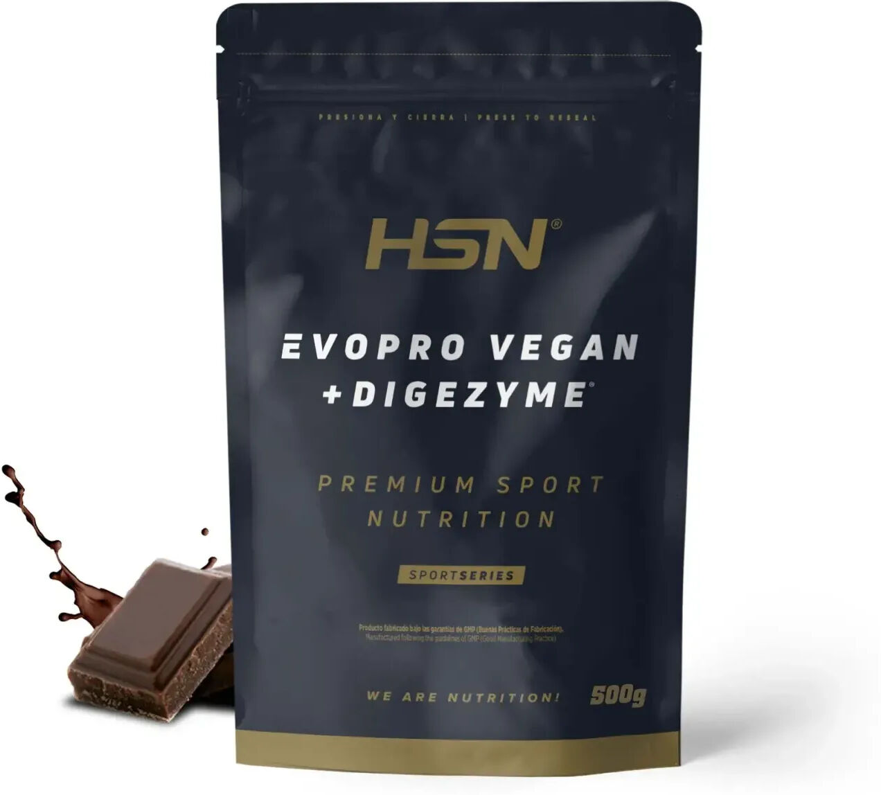 HSN Evopro vegan (mezcla proteínas premium) + digezyme® 500g chocolate