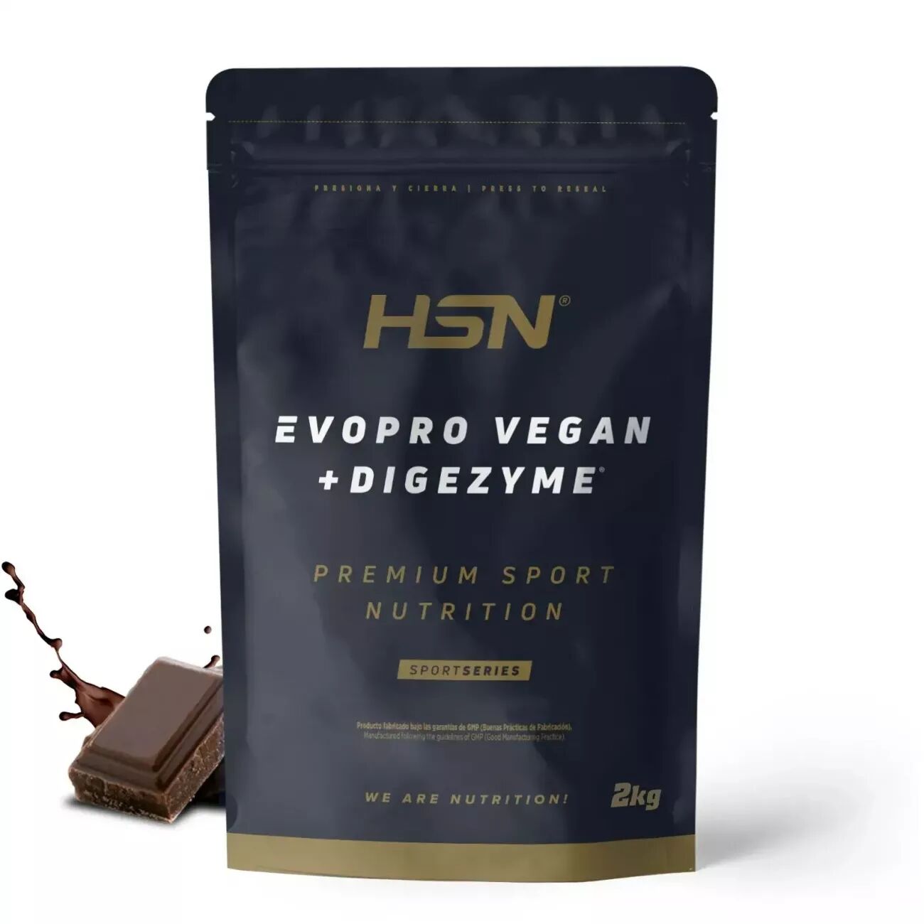 HSN Evopro vegan (mezcla proteínas premium) + digezyme® 2kg chocolate