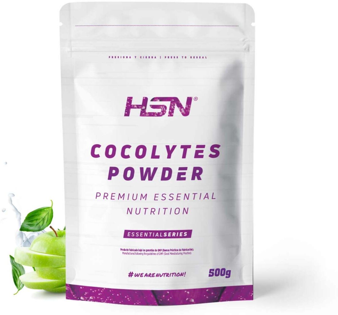 HSN Ors cocolytes (agua de coco + electrolitos) en polvo 500g manzana