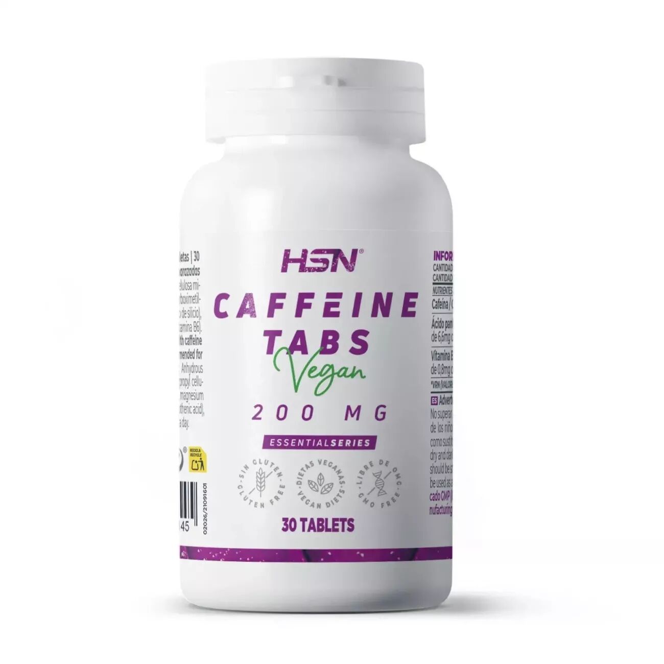HSN Cafeína 200mg - 30 tabs