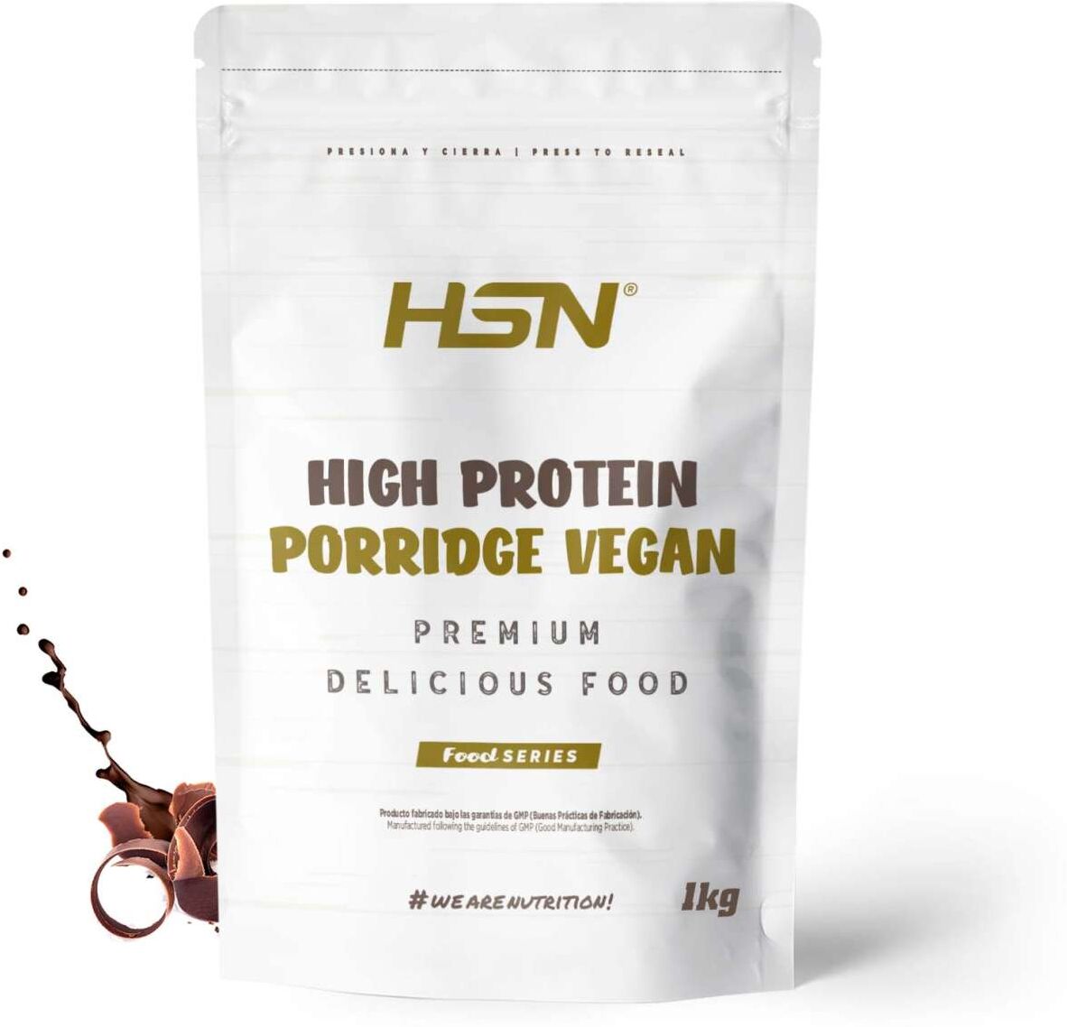 HSN Gachas de avena proteicas veganas 1kg chocolate