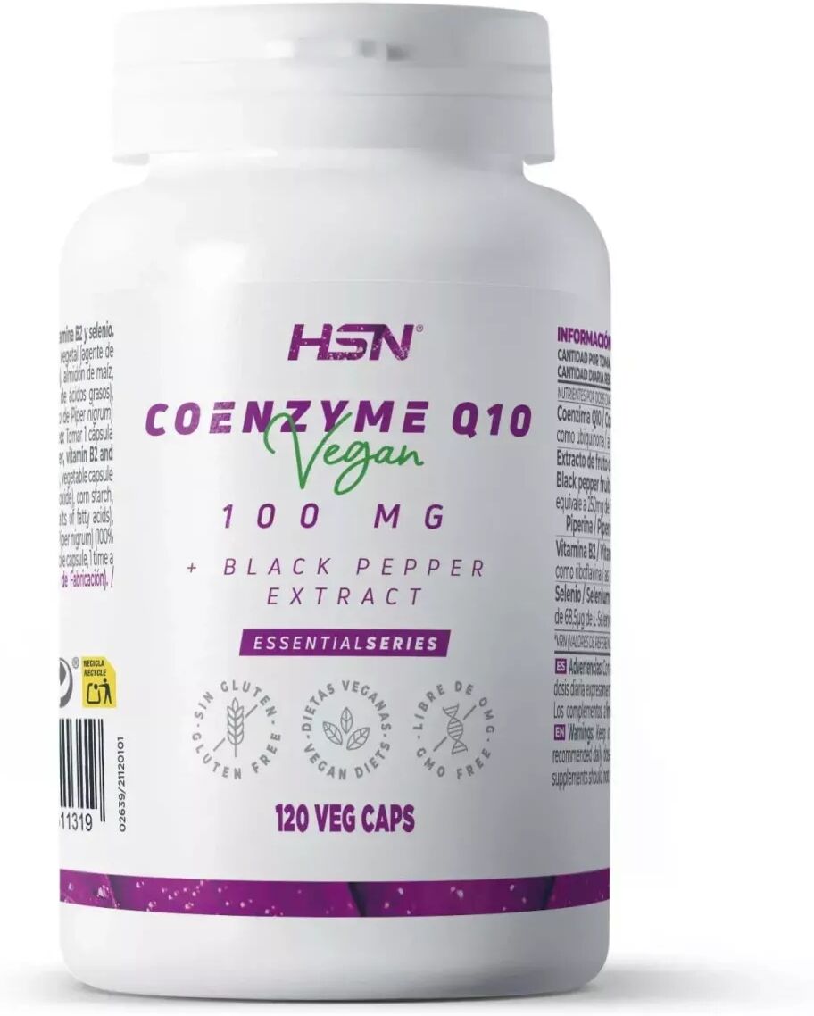 HSN Coenzima q10 100mg + bioperine® - 120 veg caps