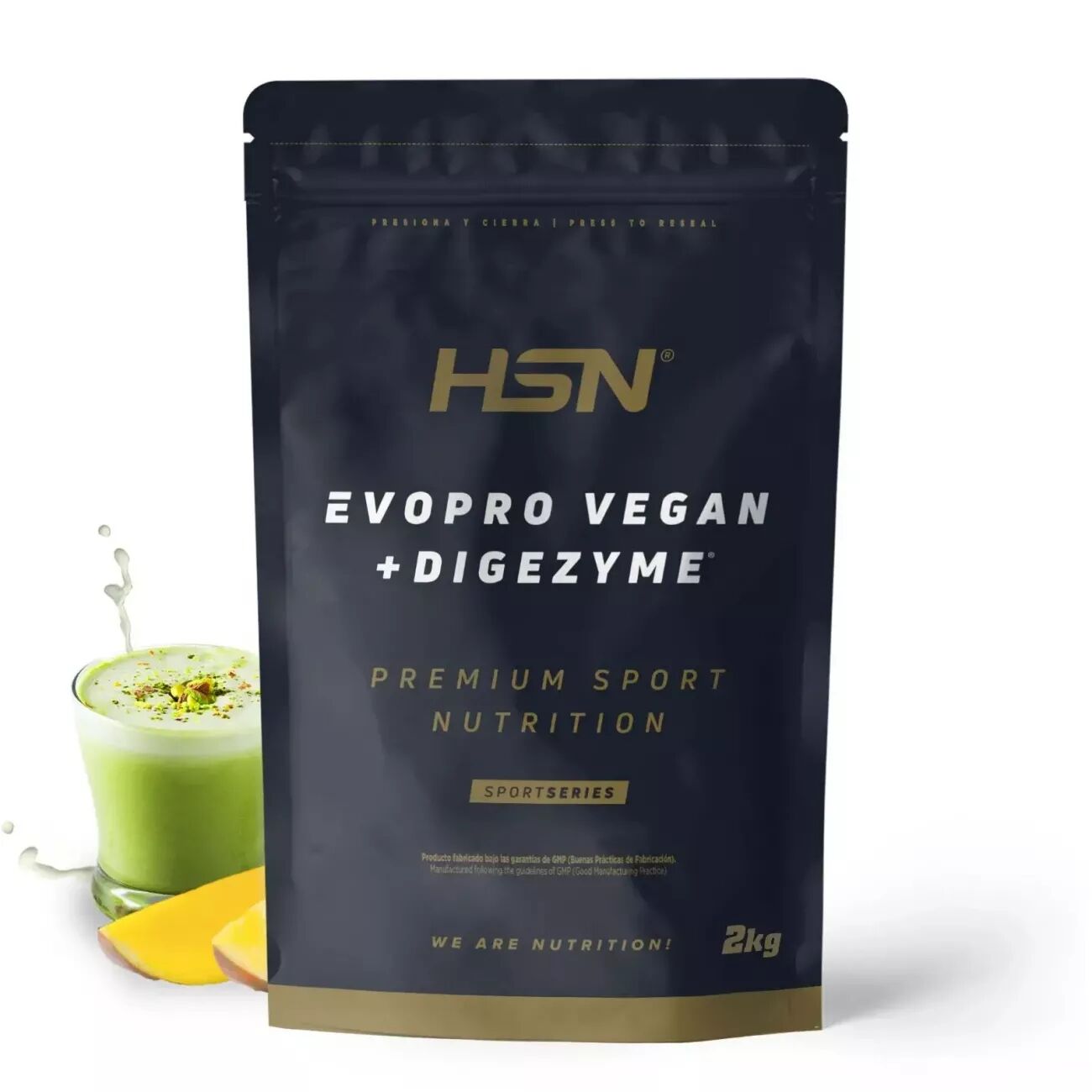 HSN Evopro vegan (mezcla proteínas premium) + digezyme® 2kg mango-matcha