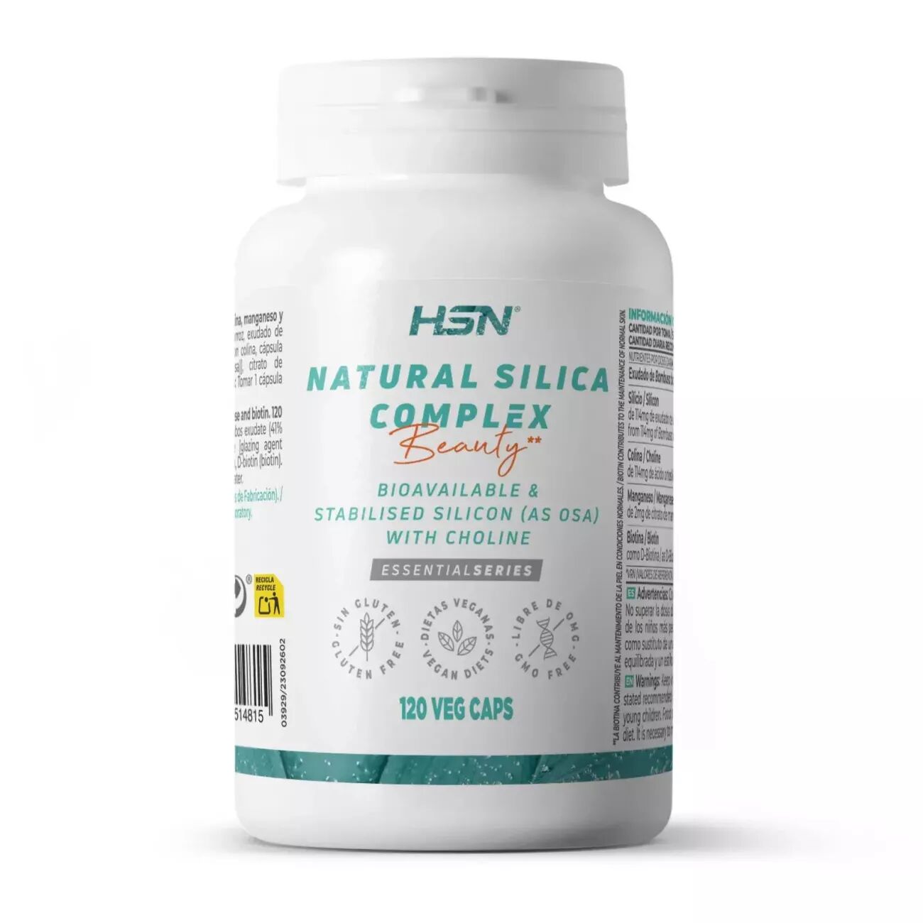 HSN Silicio natural complex - 120 veg caps