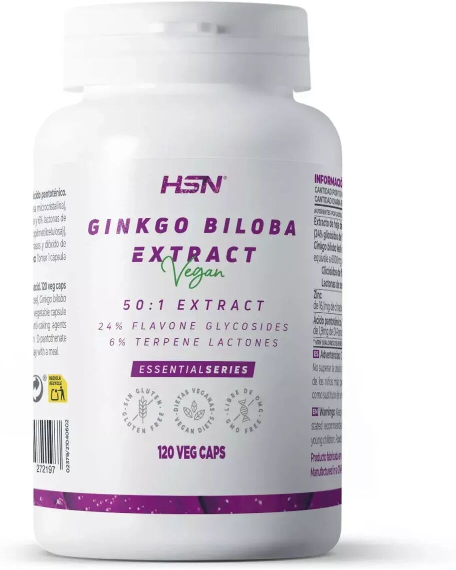 HSN Extracto de ginkgo biloba (50:1) 120mg - 120 veg caps