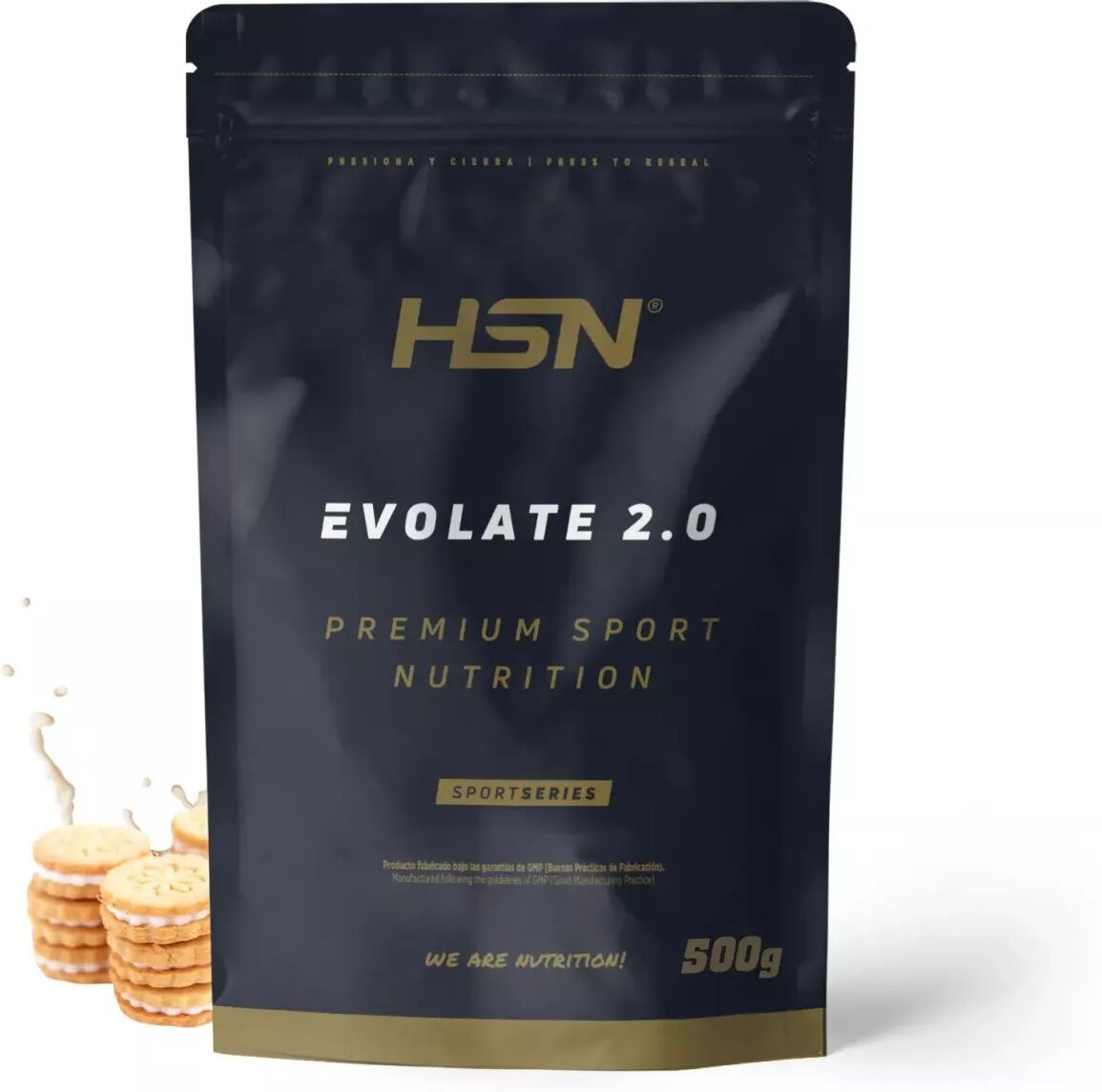 HSN Evolate 2.0 (whey isolate cfm) 500g galletas y crema