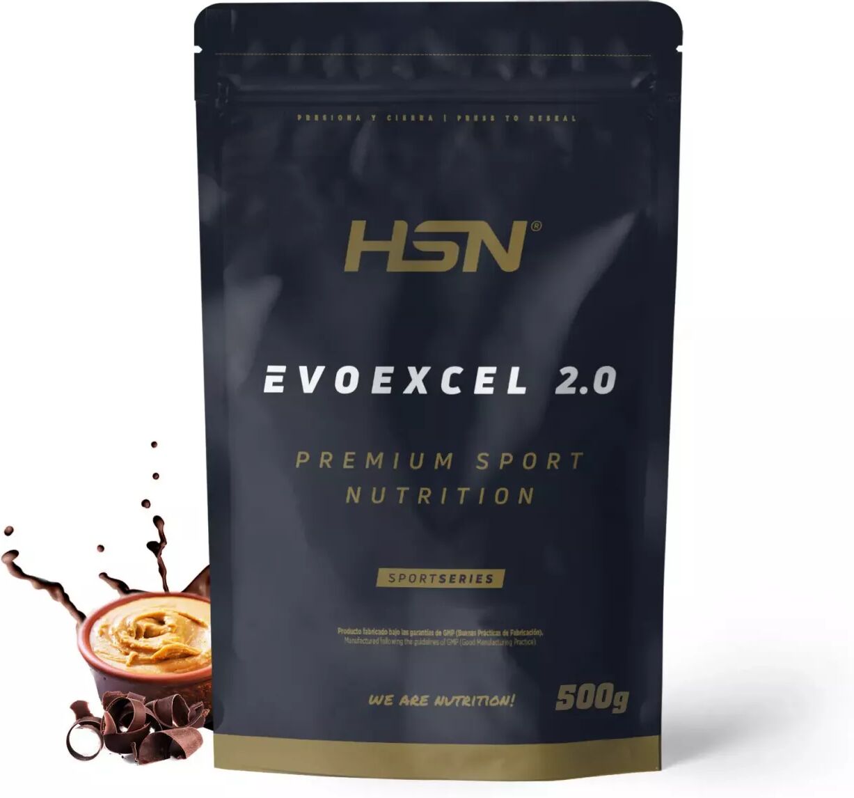 HSN Evoexcel 2.0 (whey protein isolate + concentrate) 500g chocolate y cacahuete