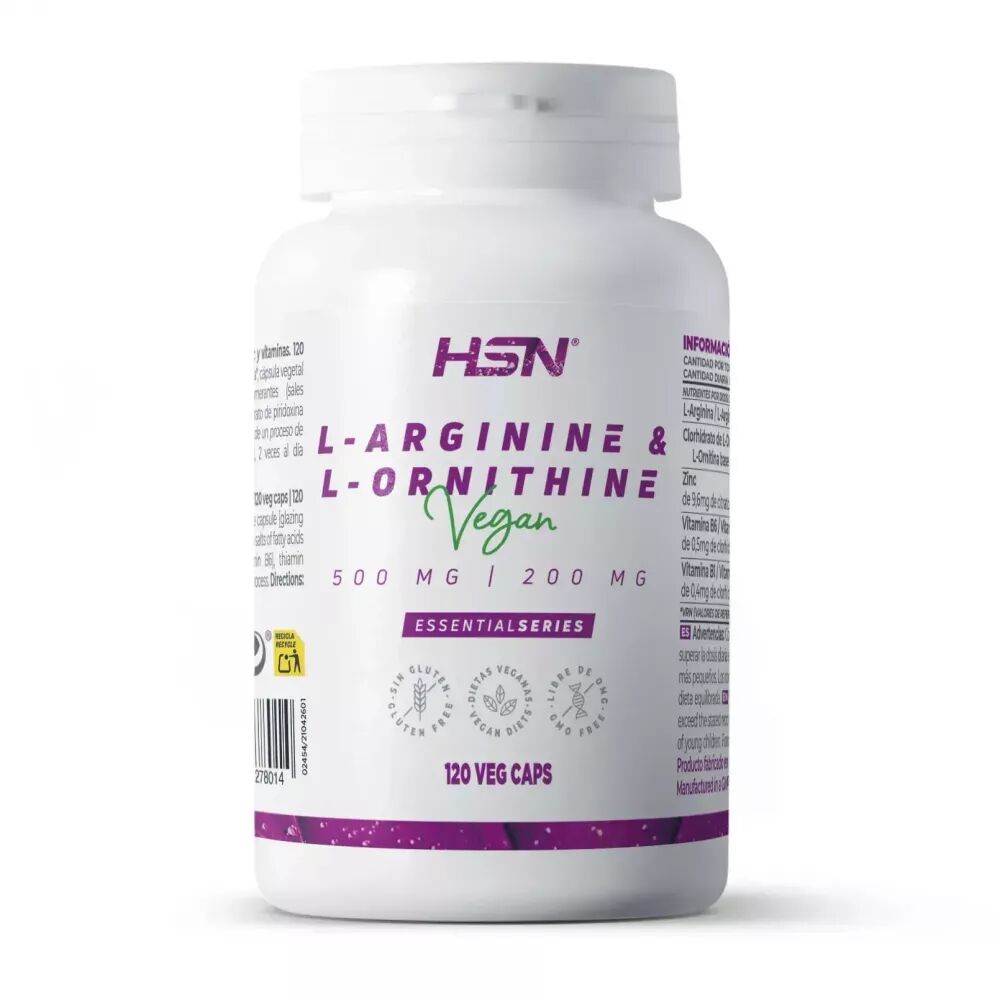 HSN L-arginina + l-ornitina 500mg/200mg - 120 veg caps
