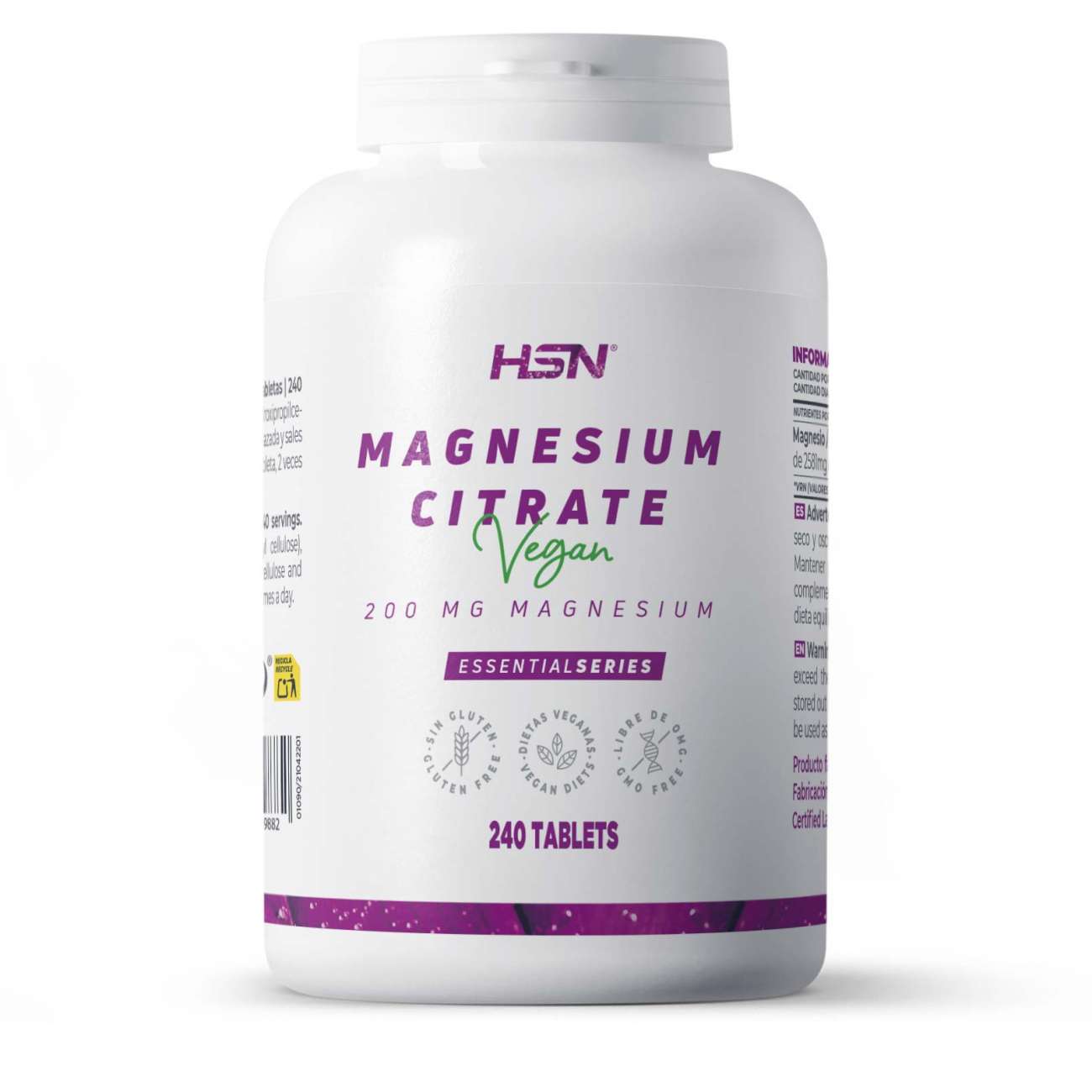 HSN Citrato de magnesio (200mg magnesio) - 240 tabs