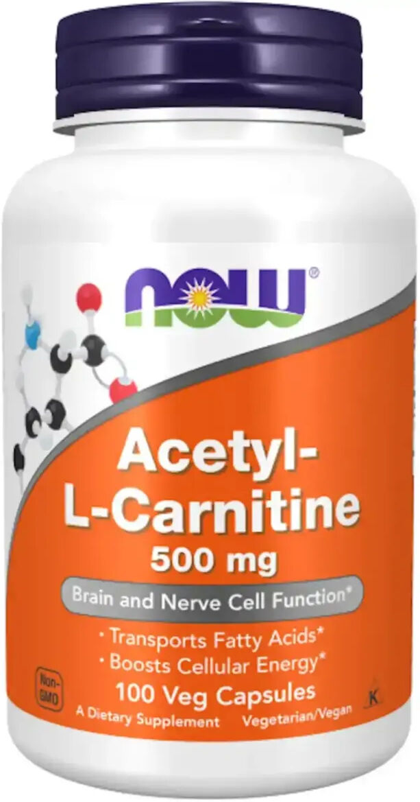 Now Foods Acetil l-carnitina 500mg - 100 veg caps