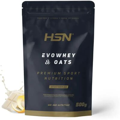 HSN Evowhey & oats 500g chocolate blanco y limón - Proteínas concentradas de suero - Polvo - 10 Servicios HSN Evowhey & oats 500g chocolate blanco y limón - Proteínas concentradas de suero - Polvo - 10 Servicios