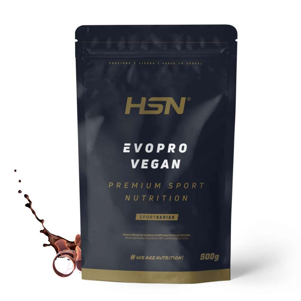 HSN Evopro vegan (mezcla proteínas premium) + leucina extra 500g chocolate