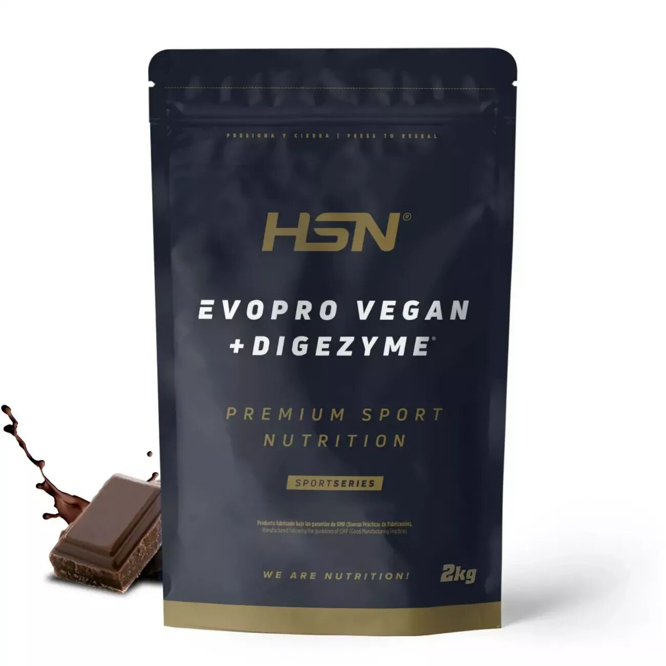 HSN Evopro vegan (mezcla proteínas premium) + leucina extra 2kg chocolate