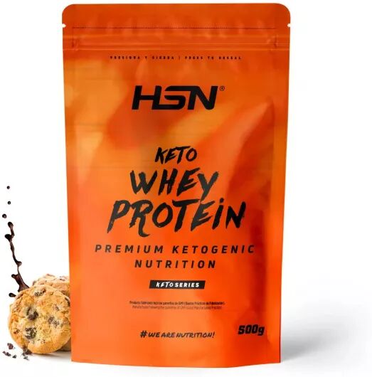 HSN Keto whey protein 500g chocolate y galletas