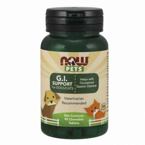 Now Foods G.i. support para perros/gatos - 90 tabletas masticables