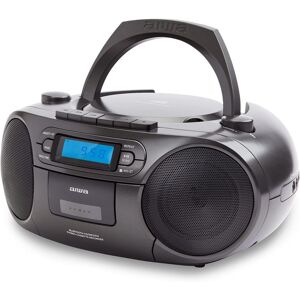 Aiwa BBTC-550BK Radio CD Bluetooth/USB/AUX/Casete Negro