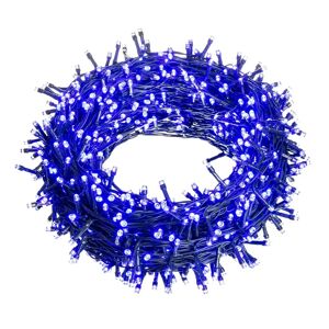 LOLAhome Luces de Navidad de 8 funciones con 300 luces led azules de 897 cm