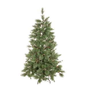 LOLAhome Árbol de Navidad artificial de 450 ramas verde de PVC con pie de metal de 180 cm