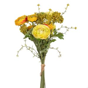 LOLAhome Ramo artificial de flores naranja de tela de Ø 20x50 cm