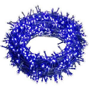 LOLAhome Luces de Navidad de 8 funciones con 140 luces led azules de 417 cm