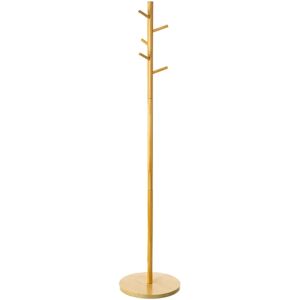 LOLAhome Perchero árbol natural de madera MDF de Ø 40x182 cm