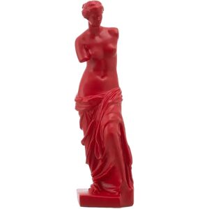 LOLAhome Figura de mujer de resina roja de 9x8x29 cm