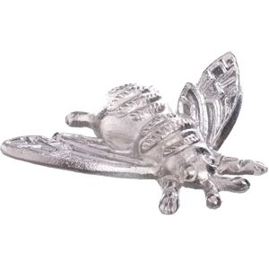 LOLAhome Figura insecto de metal plata de 13x9 cm