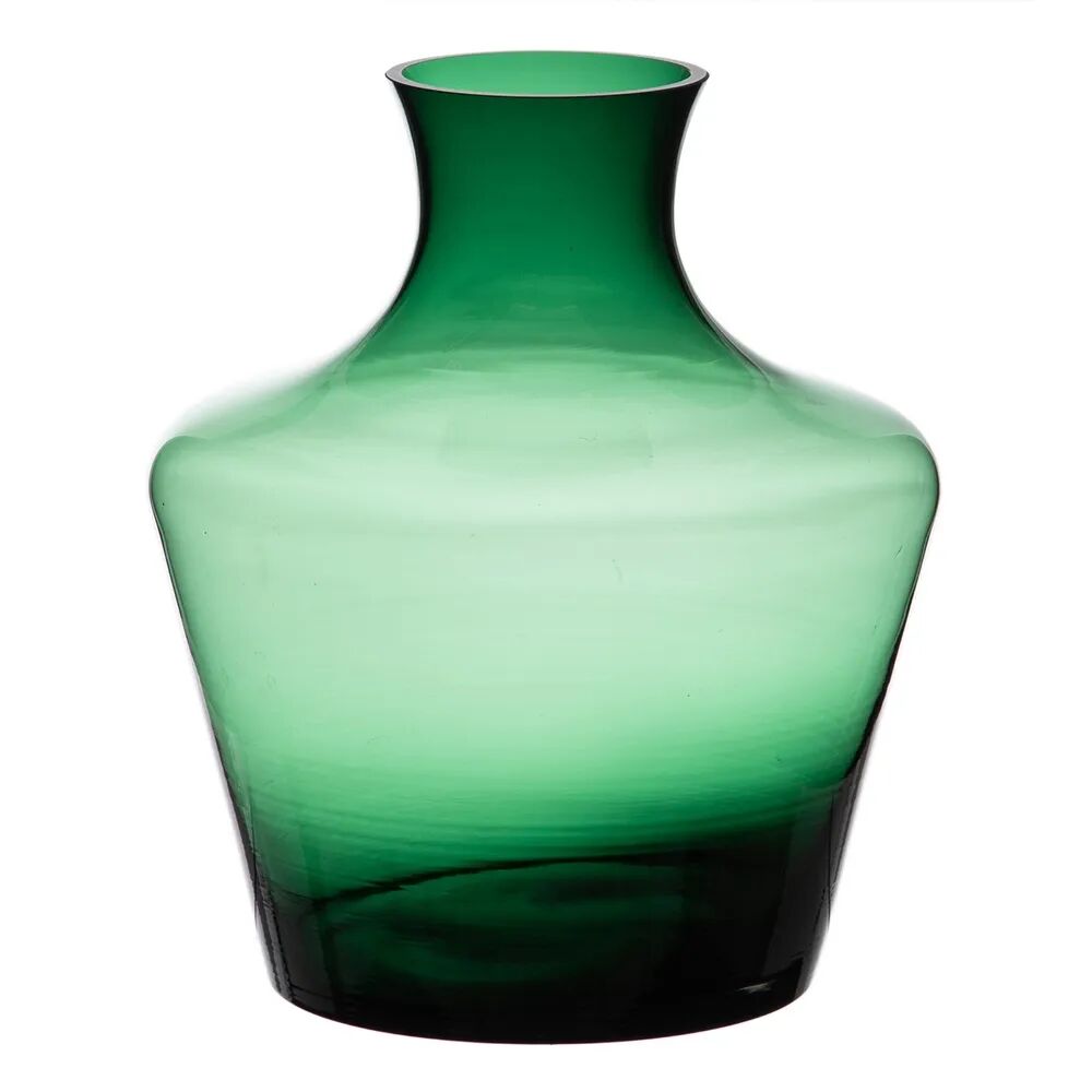 LOLAhome Florero tintado de cristal verde de Ø 21x25 cm