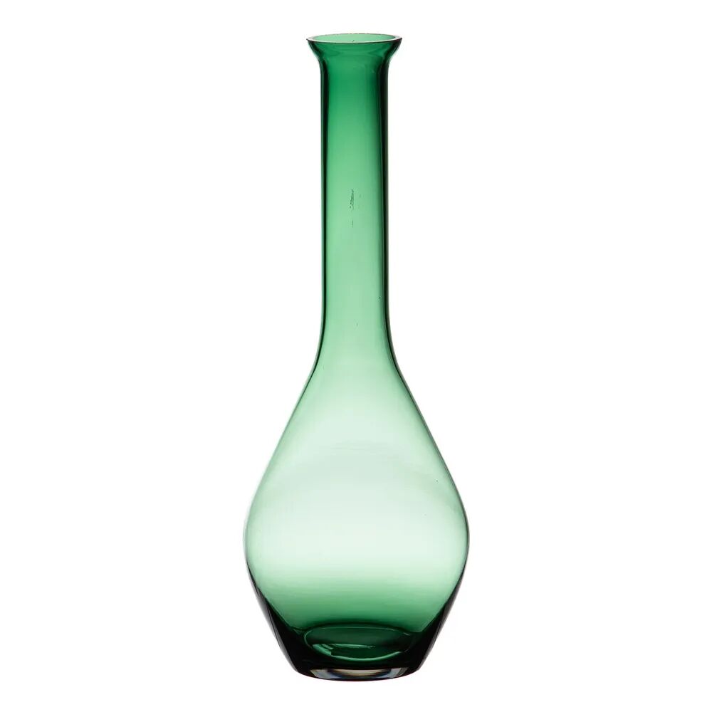 LOLAhome Florero tintado de cristal verde de Ø 12x33 cm