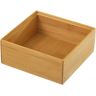 LOLAhome Organizador cosméticos de bambú natural de 15x15x6 cm