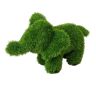 LOLAhome Figura jardín de elefante verde de césped artificial de 20x45x30 cm