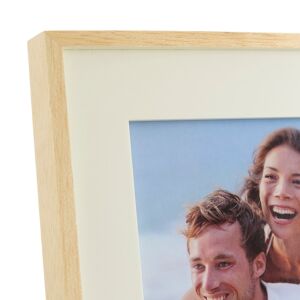 Marco de fotos moderno beige de madera para foto de 20x25 cm