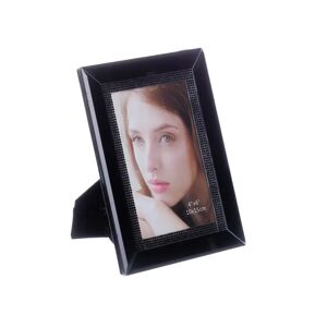LOLAhome Portafotos negro de cristal para foto de 10x15 cm