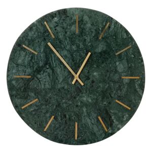 LOLAhome Reloj redondo verde de mármol de Ø 41 cm