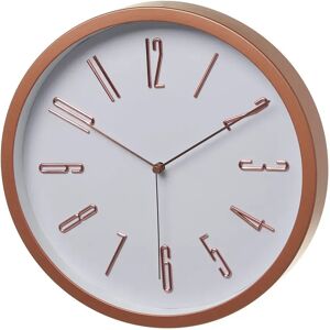 LOLAhome Reloj redondo bronce de plástico de Ø 30 cm