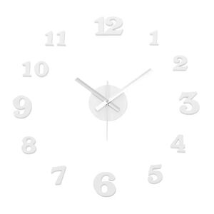 LOLAhome Reloj de pared adhesivo blanco de polipropileno de 60 cm