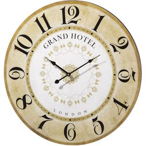 LOLAhome Reloj redondo dorado de madera de Ø 60 cm