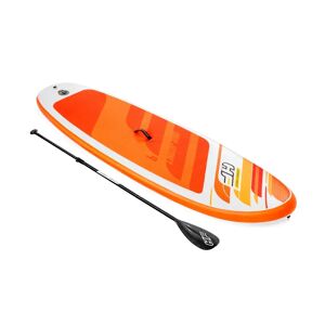 LOLAhome Kit de tabla paddle surf hinchable con inflador y remo naranja de PVC de 274x76 cm
