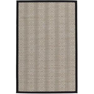 LOLAhome Alfombra de polipropileno pasillera para exterior beige de 90x60 cm