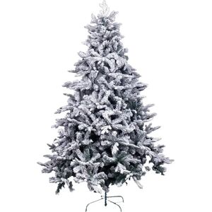 LOLAhome Árbol de Navidad artificial con 1125 ramas blanco PVC y PE para interior y exterior de 210 cm