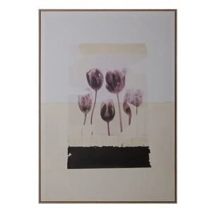 LOLAhome Cuadro tulipanes fotoimpreso sobre lienzo de 100x140 cm