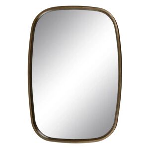 LOLAhome Espejo con moldura de color oro viejo de aluminio de 88x60 cm