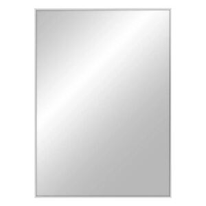 LOLAhome Espejo rectangular con moldura de madera blanco de 51x71 cm