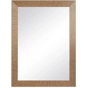 LOLAhome Espejo rectangular dorado de madera DM de 64x86 cm