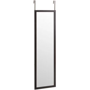 LOLAhome Espejo marrón de plástico PE para puerta de 35x125 cm