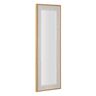 LOLAhome Espejo vestidor efecto mármol beige y natural de 58x68 cm