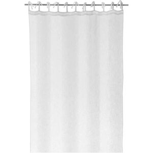 LOLAhome Cortina visillo confeccionada de tela blanca de 260x140 cm