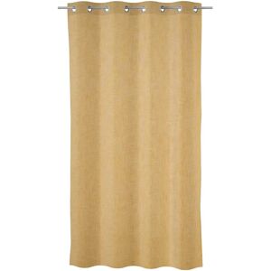 LOLAhome Cortina textura camel de tela de poliéster de 140x260 cm